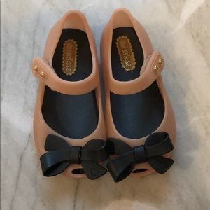 Mini MElissa Mary Janes with black bow
